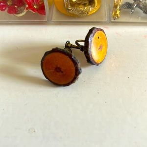 Vintage Log Earrings
